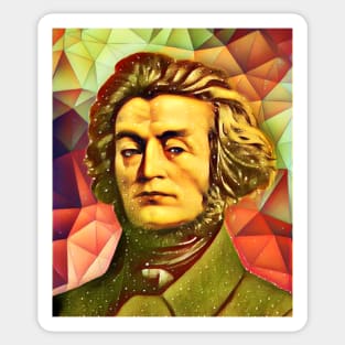 Adam Mickiewicz Snow Portrait | Adam Mickiewicz Artwork 15 Sticker